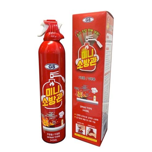 한국소방 미니소방관 차량용 소화기, 345ml, 1개