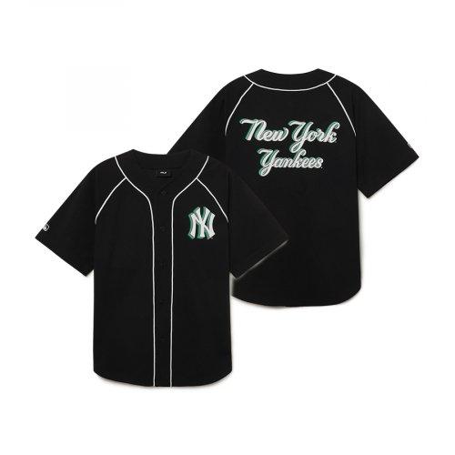 써니 비치 그래픽 베이스볼 셔츠 NY (Black)