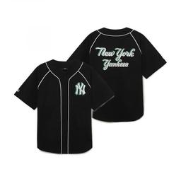 써니 비치 그래픽 베이스볼 셔츠 NY (Black)