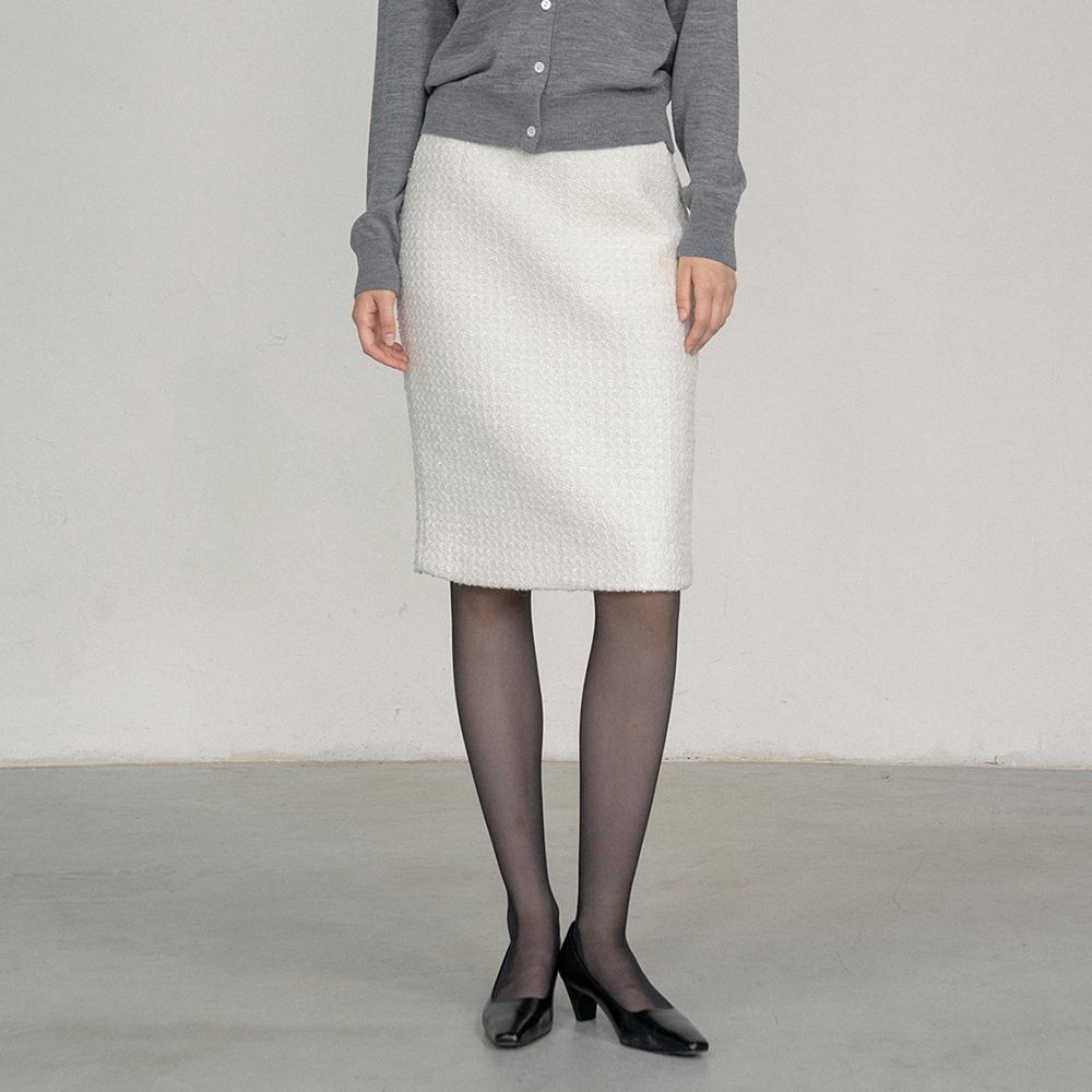 SIST9042 캐서린 트위드 스커트_Ivory