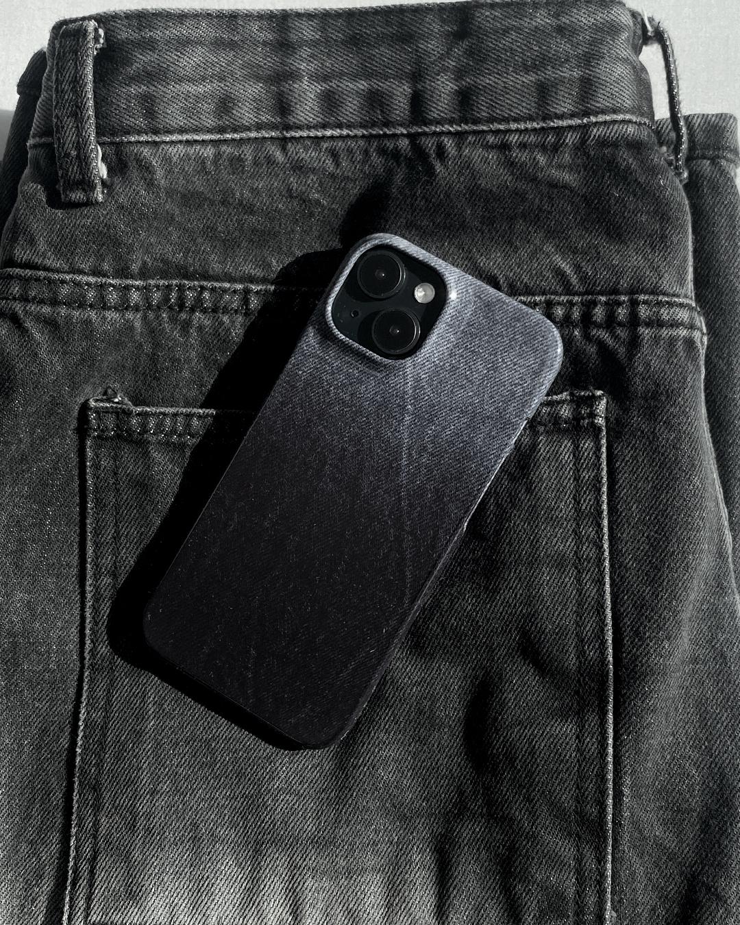 black denim gradation case
