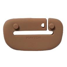 메이튼 실리콘 기스 스크래치 방지 안전벨트클립 커버, 브라운, 1개