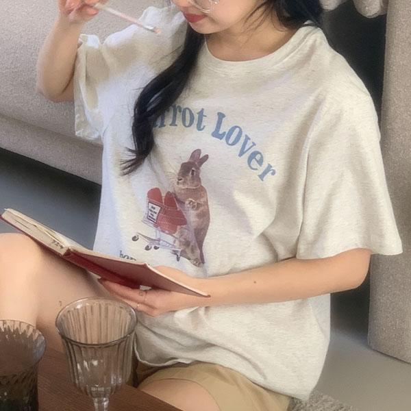 써니킥 [자체제작&프린트갈라짐X]케롯 레터링 반팔티