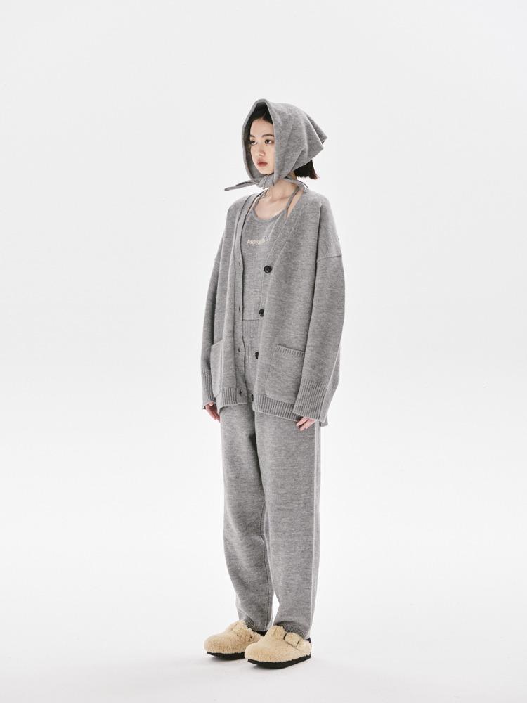 Rogge knit cardigan_melange