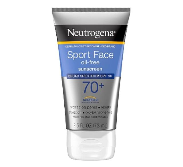 Neutrogena 뉴트로지나 스포츠 페이스 선스크린 로션 선크림 SPF 70+, 73ml