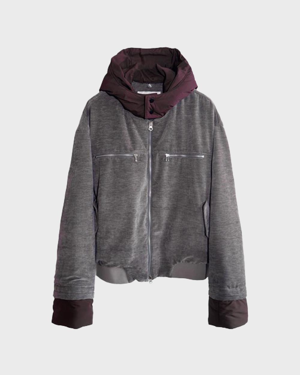 Melo Detached Kit Velour Jacket (Grey)