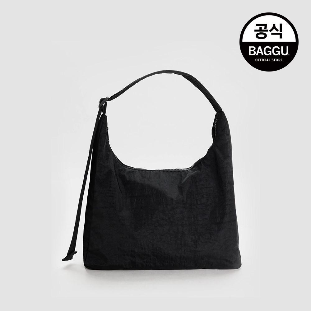 BAGGU 바쿠 나일론 호보백 숄더백 블랙