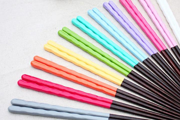 명품 옻칠 파스텔 나무젓가락 12color