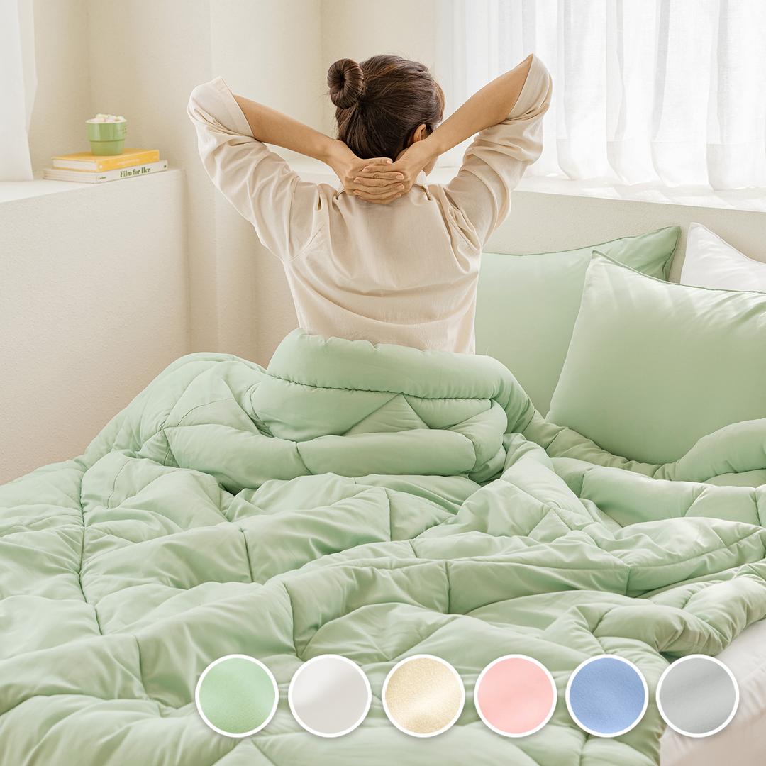 몽글머핀 먼지없는 사계절 차렵이불 (SS/Q) -6컬러