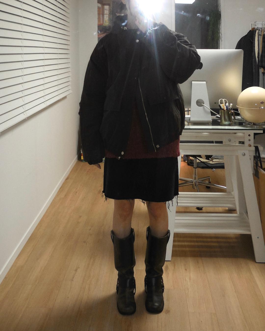 ALMOND PADDED JUMPER