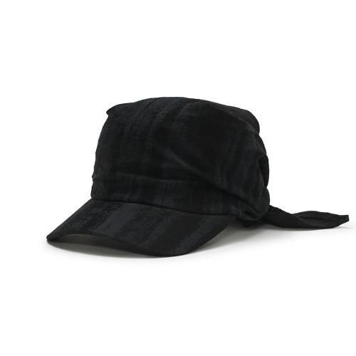 [NEW-10%] SCARF CAP_JACQUARD BLACK