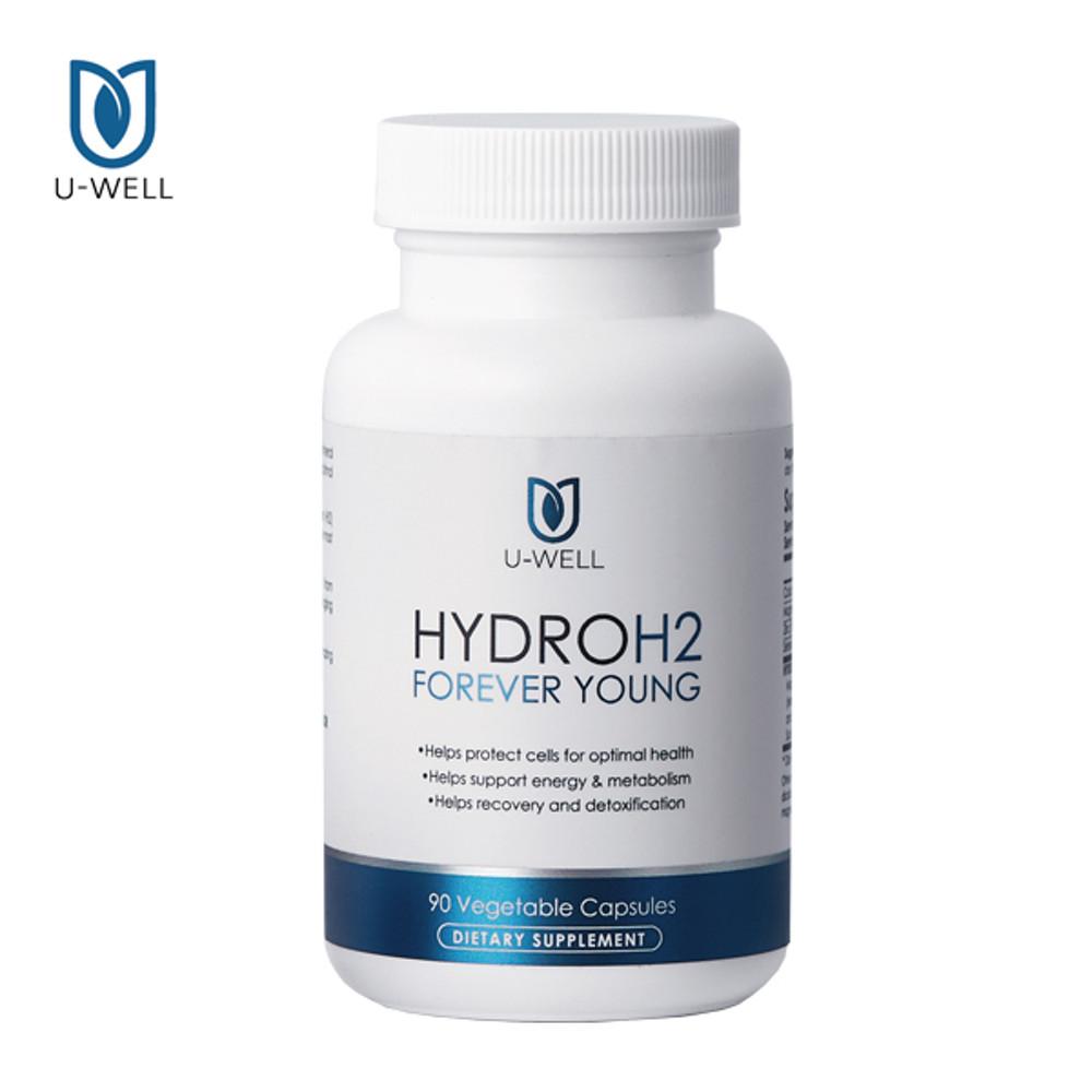 유웰 하이드로 H2 식용 수소 영양제 칼슘 HydroH2 90 캡슐 1통