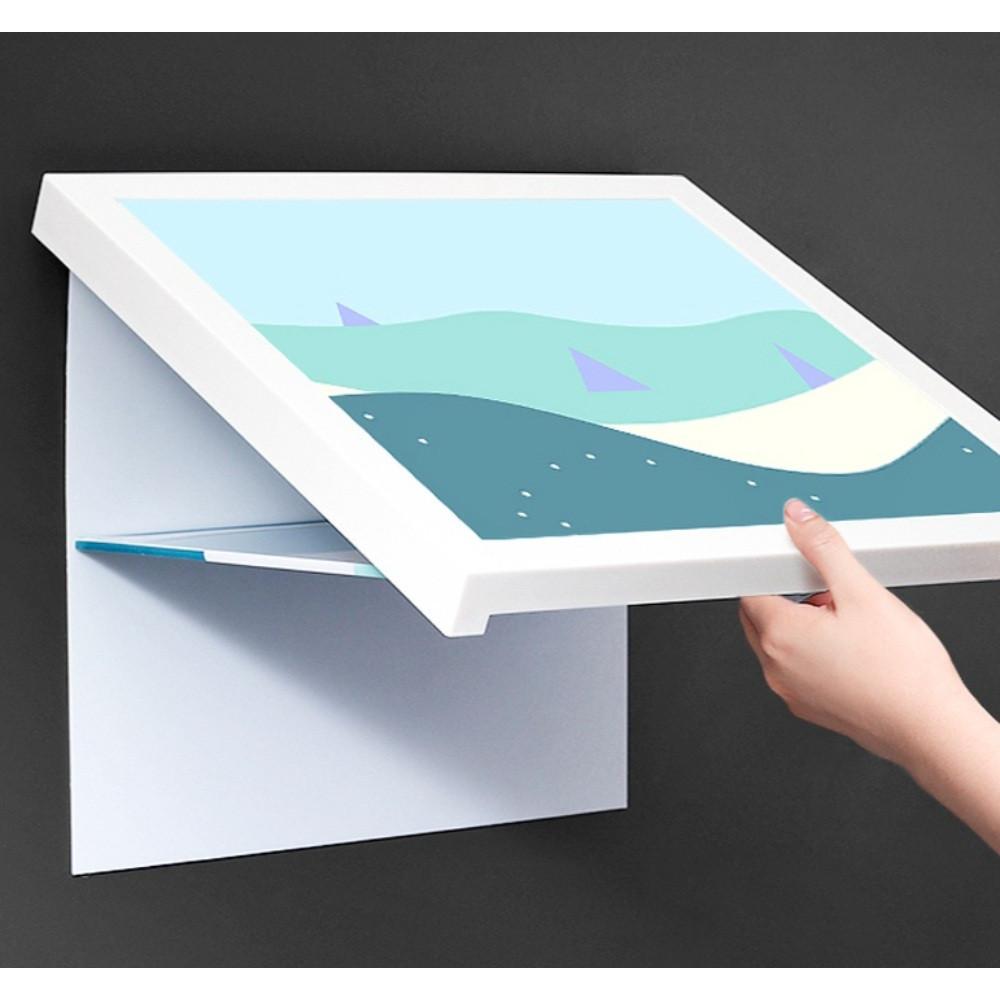 다기능 욕실 액자 수납장 접이식 화장실 옷보관 수납함 정리함