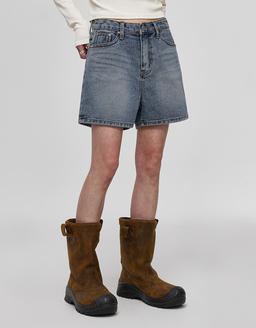[B-DENIM] WASHING SHORTS 012