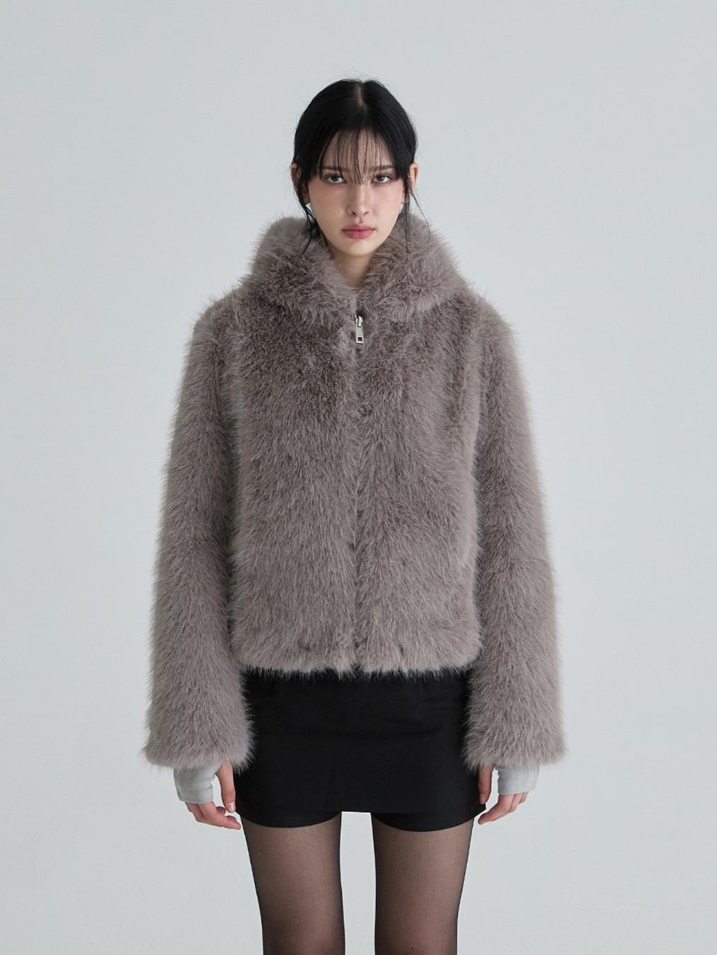 Hoodie fur jumper (Charcoal)