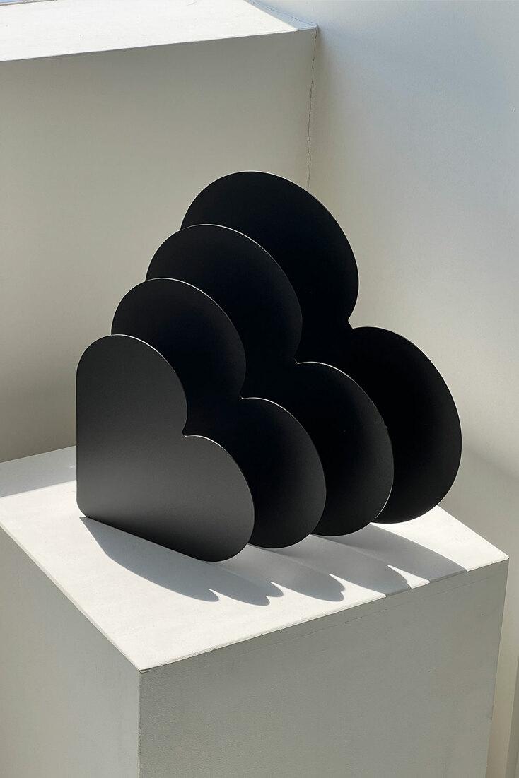 [clu.] ppp heart rack _ matt black, white