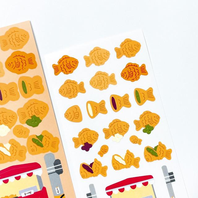 붕어빵 씰스티커