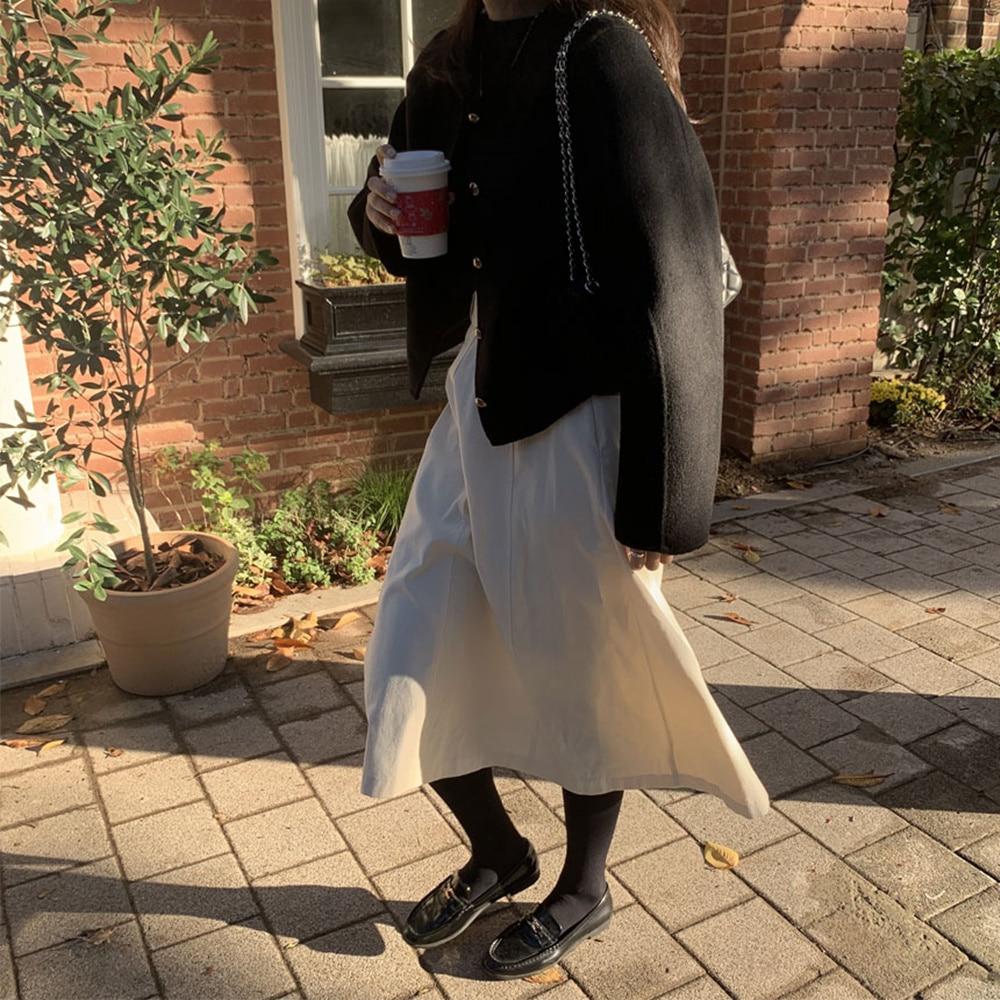 햅번 울100% 핸드메이드 라운드넥 숏 자켓 코트