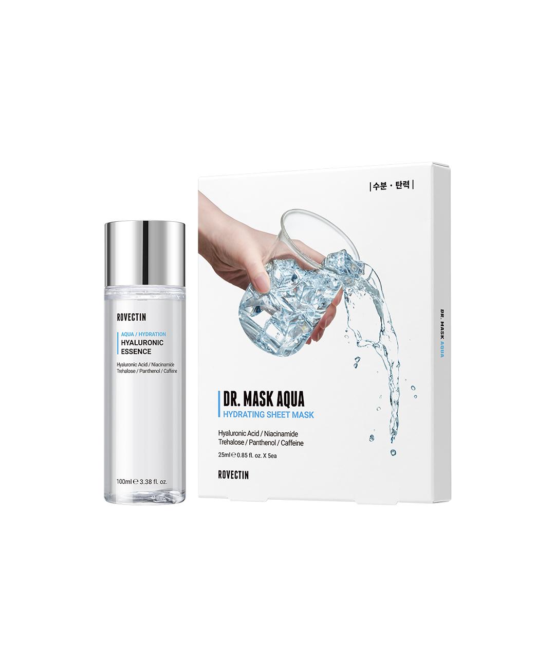 로벡틴 [수분2종]로벡틴 히아루로닉 에센스 100ml+아쿠아 마스크 5매