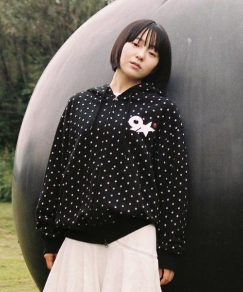 X9090 9STAR HOOD ZIP UP_BLACK(IK2FFMM485B)