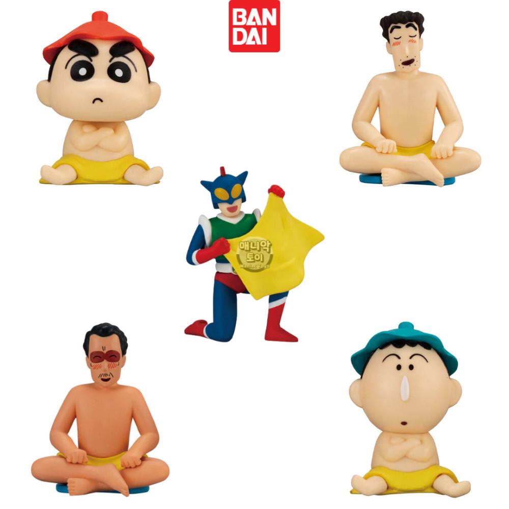 반다이 짱구 가챠 피규어 사우나 맹구 액션가면 원장선생님 신형만