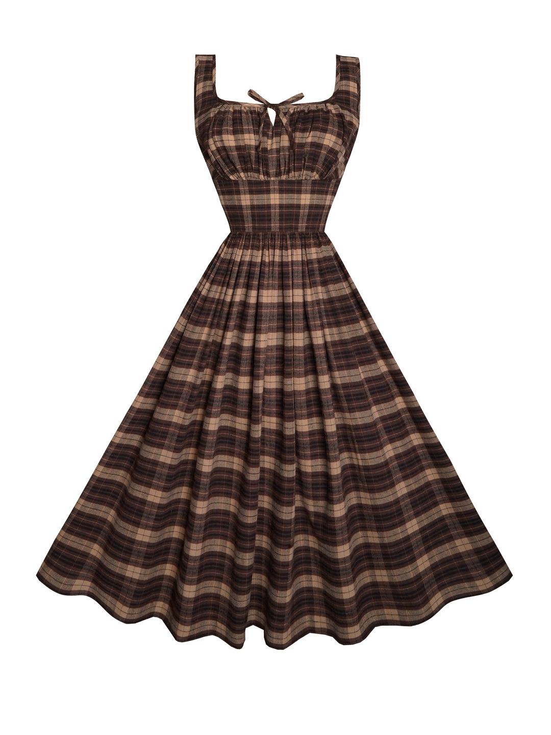 MTO - Michelle Dress in "Mulholland Plaid"