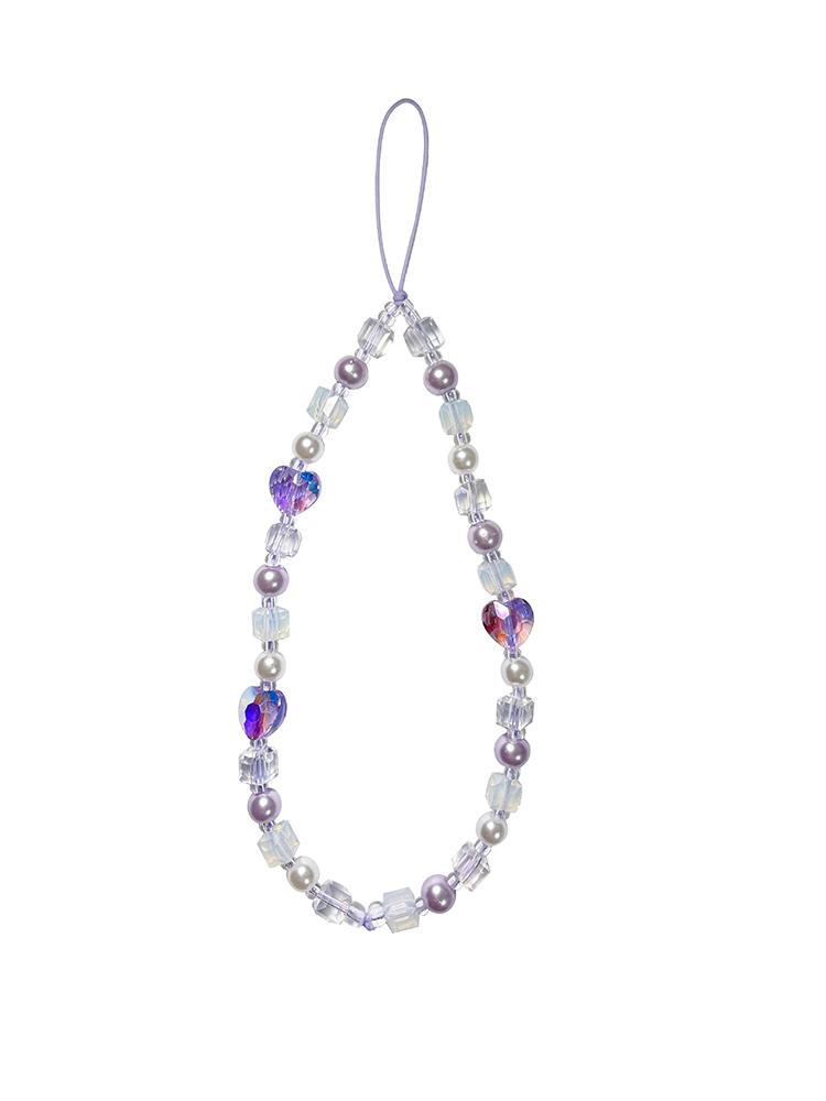 베리 하트미 보라 크리스탈 비즈 핸드폰 스트랩 에어팟프로2 맥세이프 z플립5