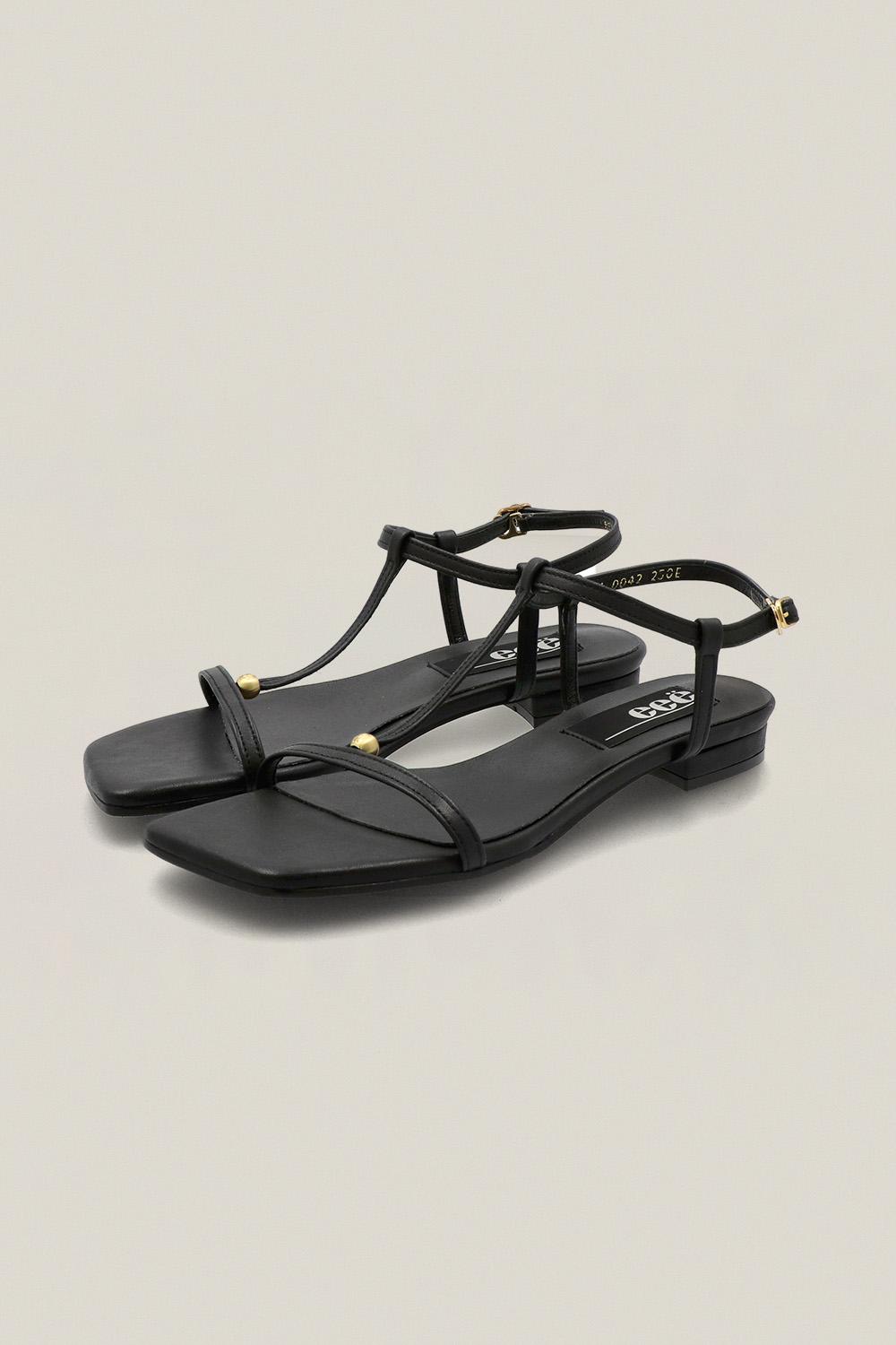 ODD MARBLE T-STRAP SANDALS