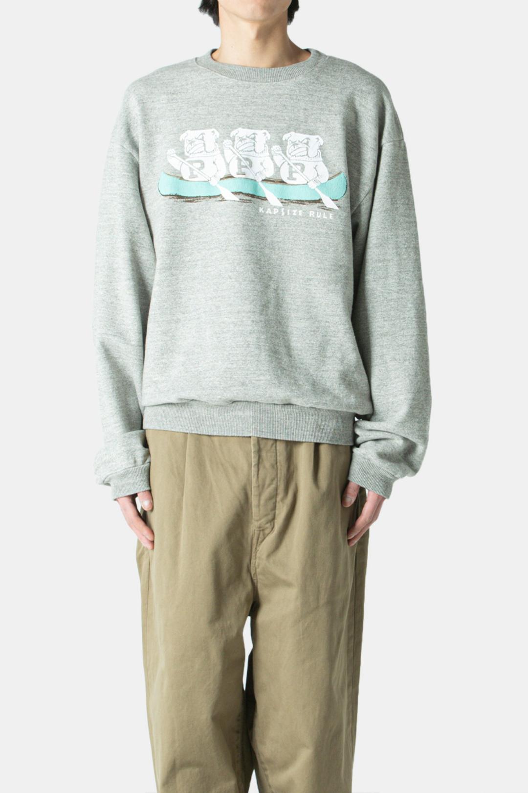 TOP SWT KNIT CREW SWT ("P\" BULLDOG) GREY