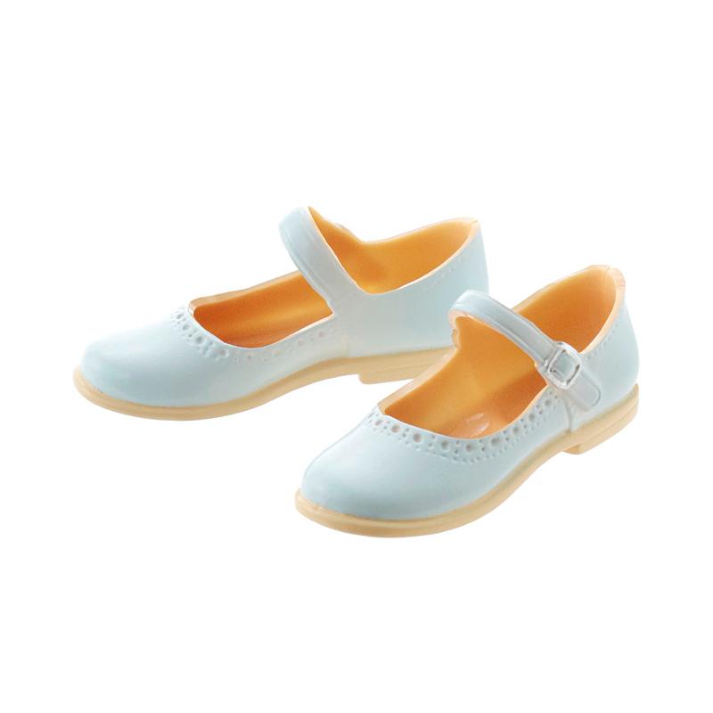 Mary Jane Flats, Enamel-Pale-Blue / クラシカルストラップシューズ エナメルペールブルー