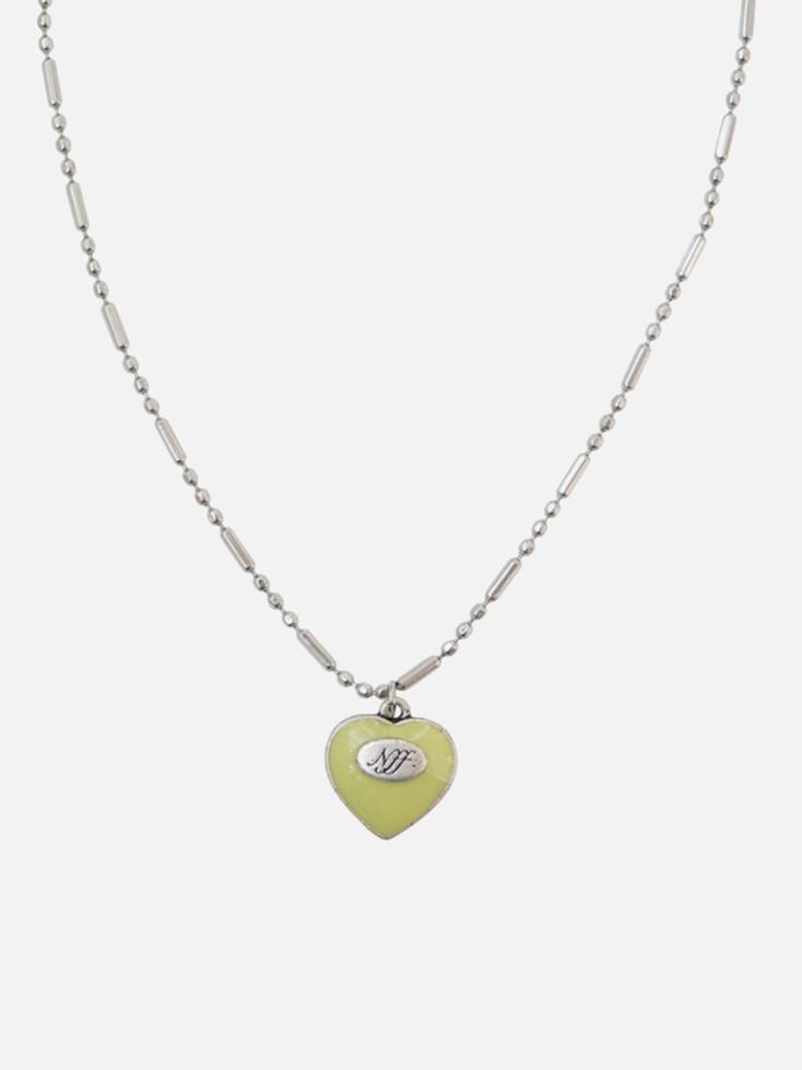 heart polish necklace_oilve