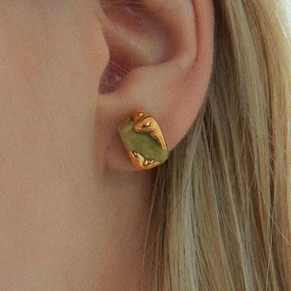 [한소희/이호정 착용] 2021 daily square ceramic earring(O.G)