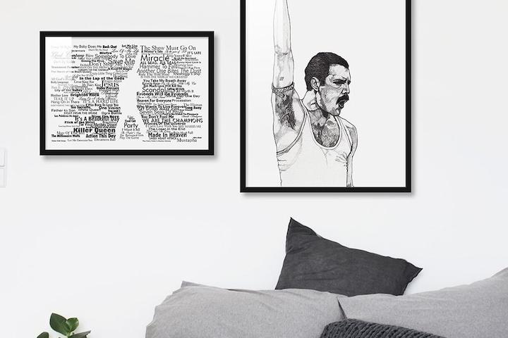 [1+1] 보헤미안 랩소디 20종(팝아트 영화포스터)