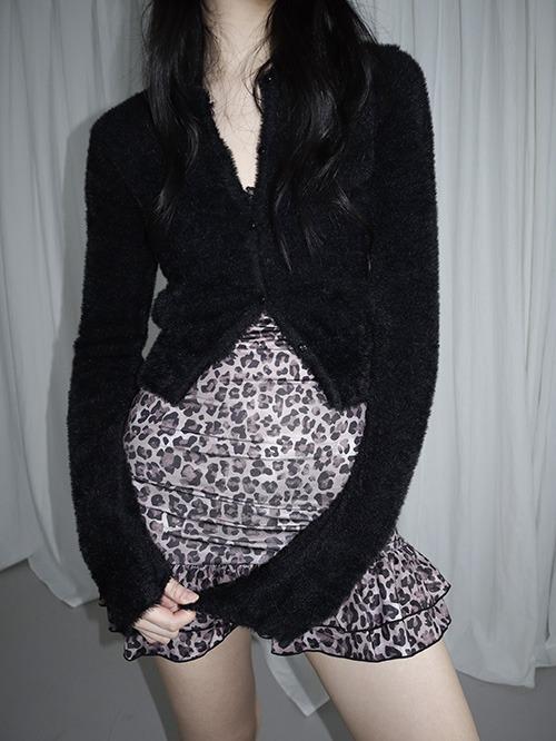 soft fur cardigan, 4color