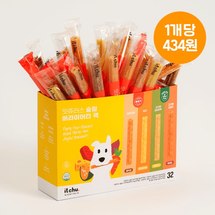 [웰컴딜] 잇츄러스 슬림 버라이어티팩 (32개입) / 앱쿠폰적용가 13,900원 - 핏펫몰