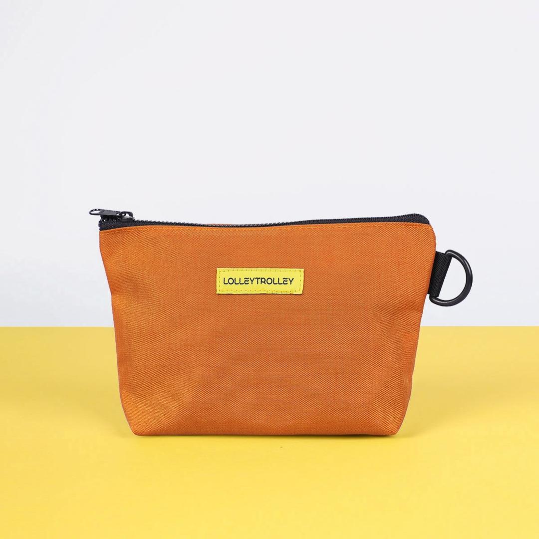 코듀라 방수 소재 파우치 오렌지