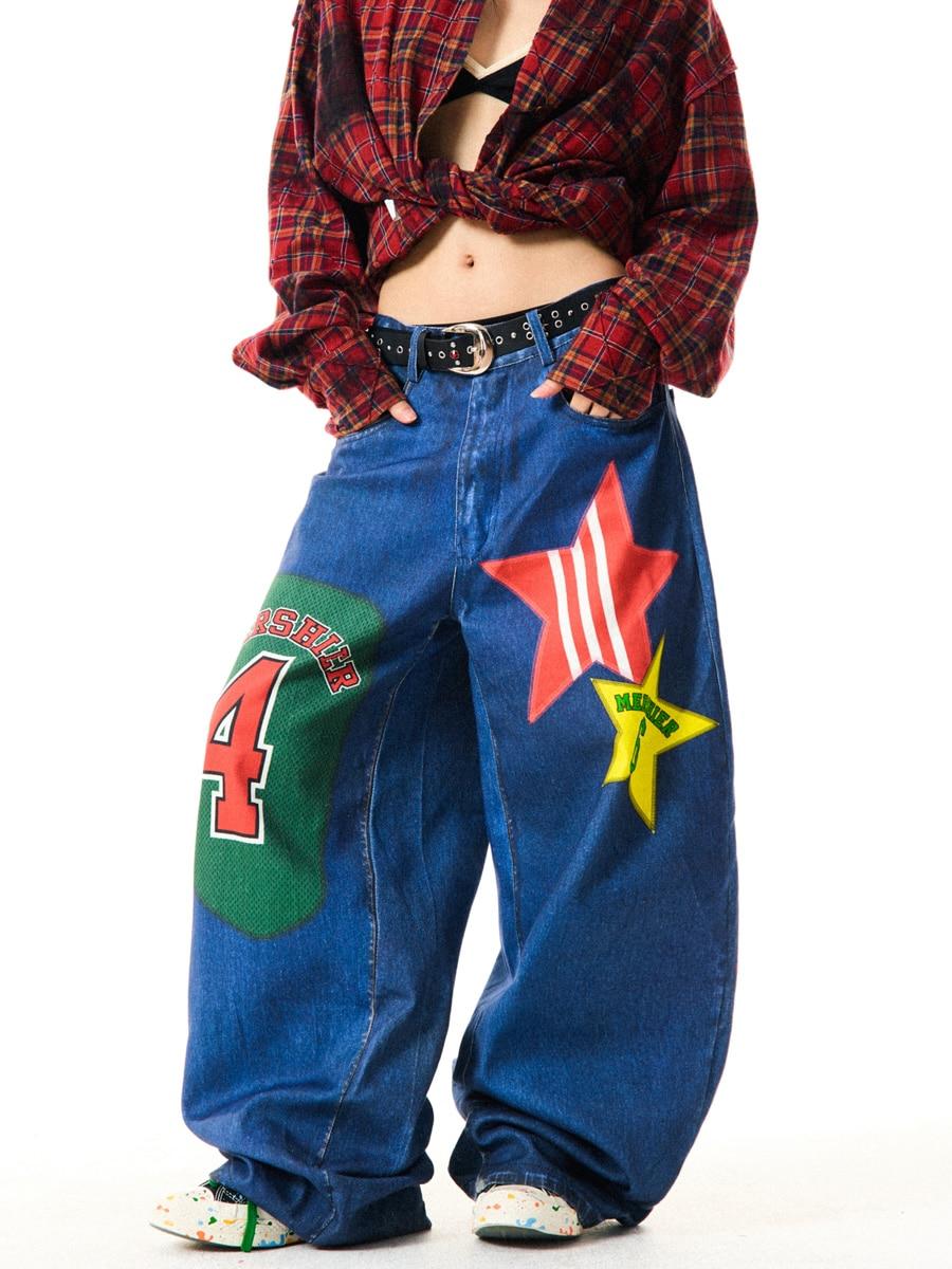 YOUNG STAGE Star Digital Wide Jeans