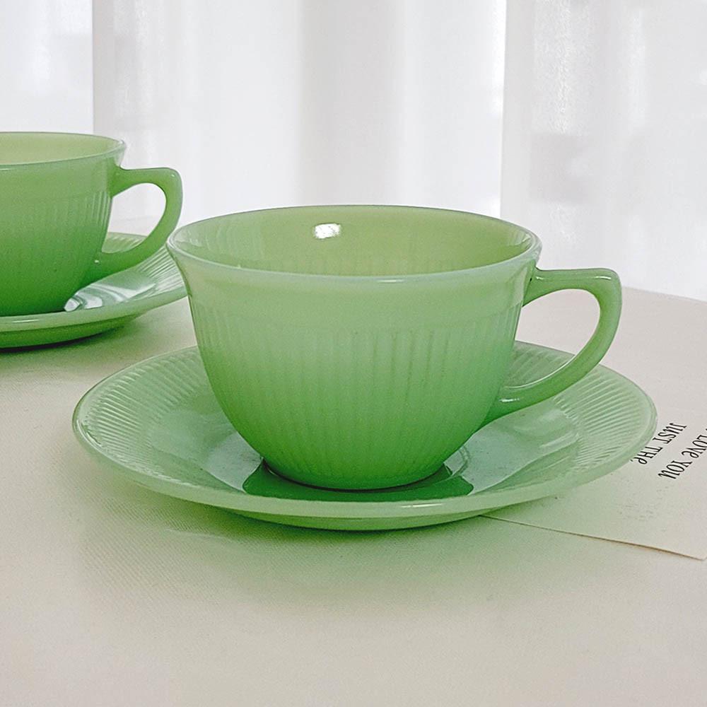 [빈티지]파이어킹 제디트 제인레이 컵앤소서 세트