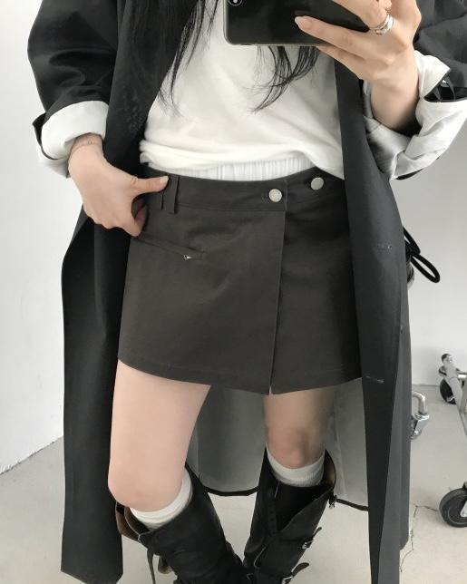 히스 (SALE/당일) 누즈 랩 쇼츠 (카키)