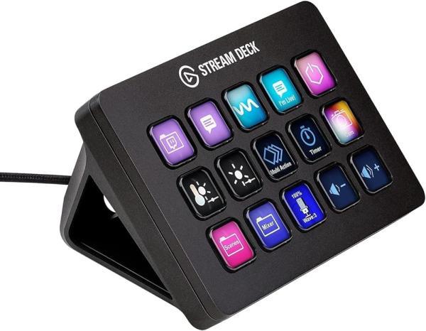 Elgato Stream Deck MK.2 – 스튜디오 컨트롤러, 15개의 매크로 키, 앱 트리거 액션 및 OBS, Twitch와 같은 소프트웨어YouTube 등, Mac 및 PC에서 작동