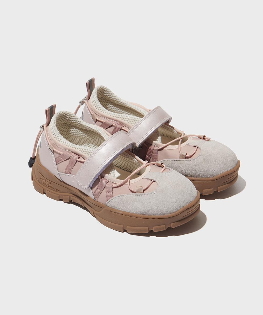 [EXCLUSIVE | 06.05이내 출고] BRYN VELCRO SNEAKERS - PINK BEIGE