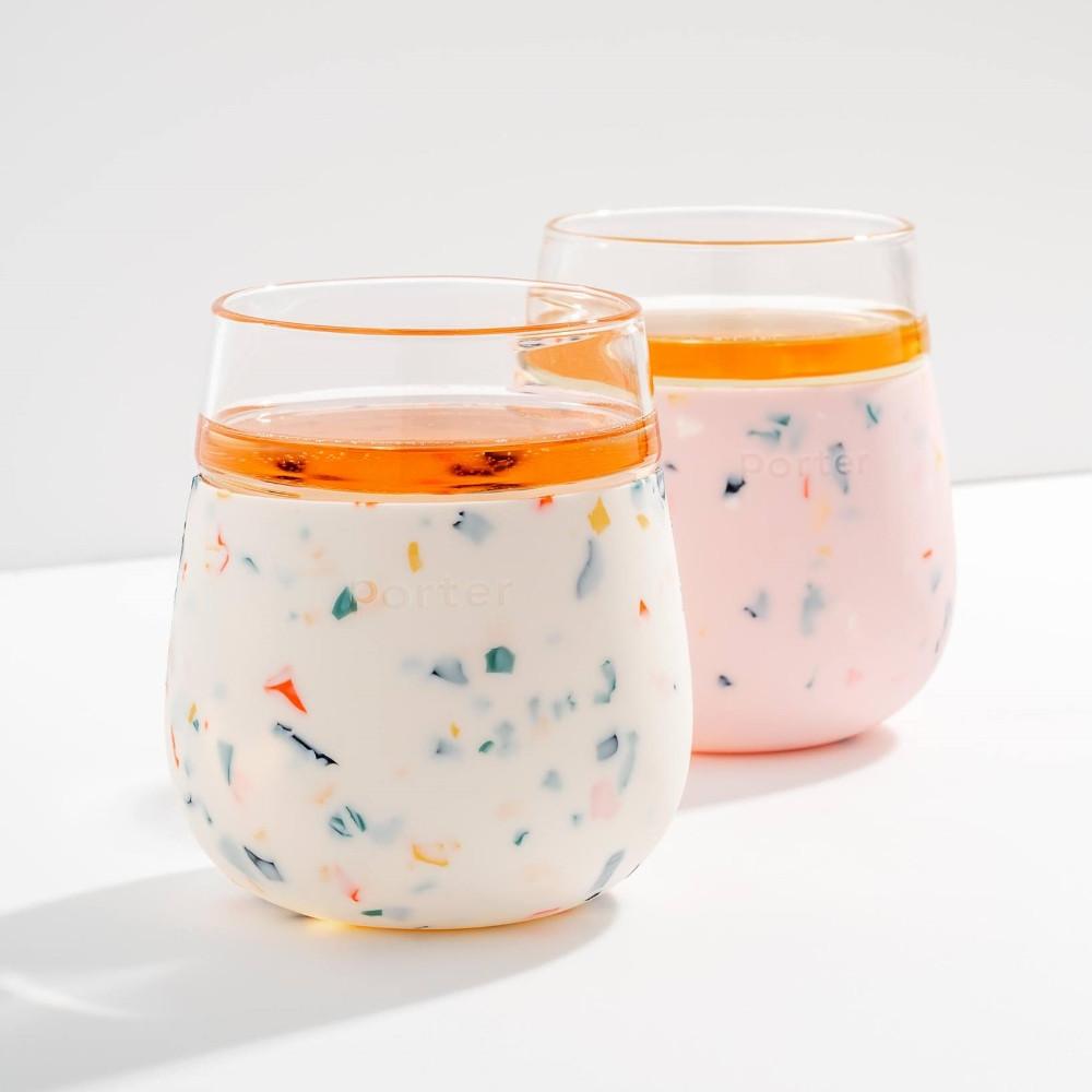 w&p 포터 글라스 와인 텀블러 444ml 테라조 에디션