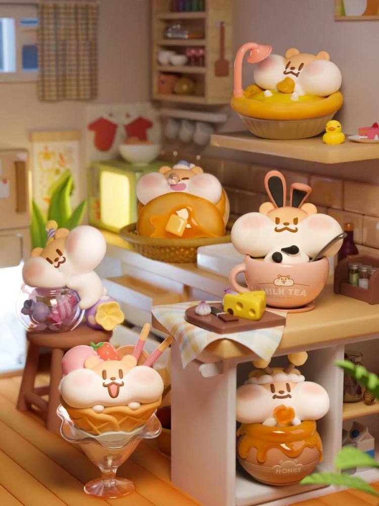 PLZDOT 밀크티 마우스 스위트 마우스 하우스 시리즈 랜﻿덤 피규어 블라인드 풀박스