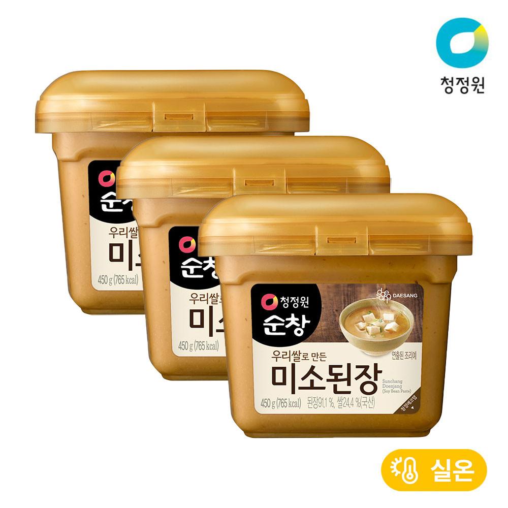 [청정원] 바로장국 미소된장 450g x 3개