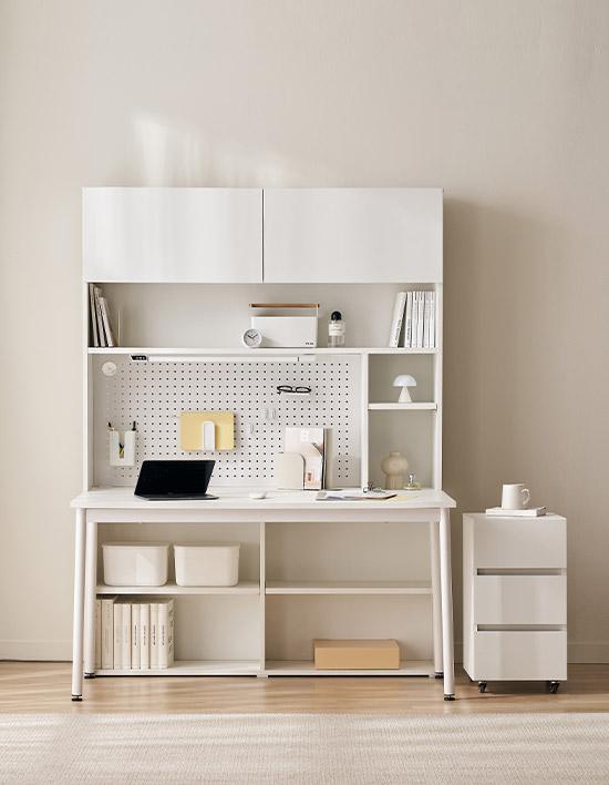 [삼익가구]스마트모어 책상 / 책장세트 1.2M/1.4M 10종(택1)