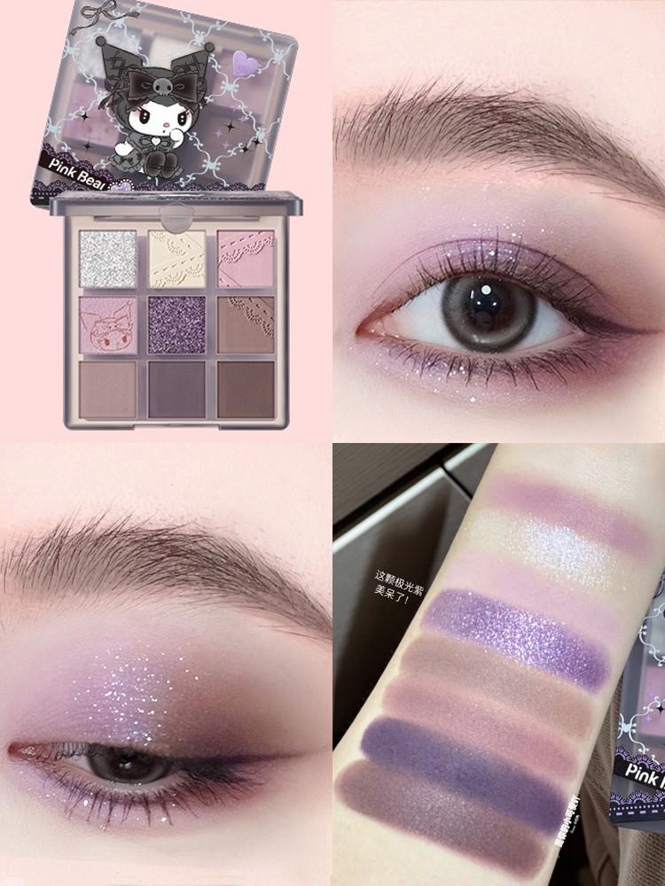 pink bear 산리오 쿠로미 콜라보 쿨톤 스모키 섀도우 팔레트