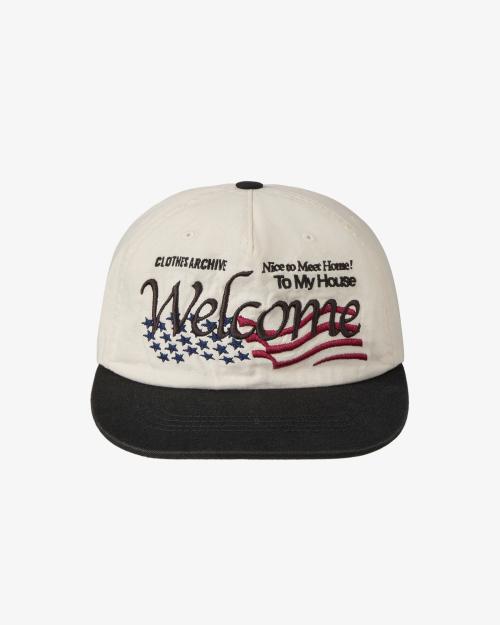 WELCOME WASHED CAP [ECRU]