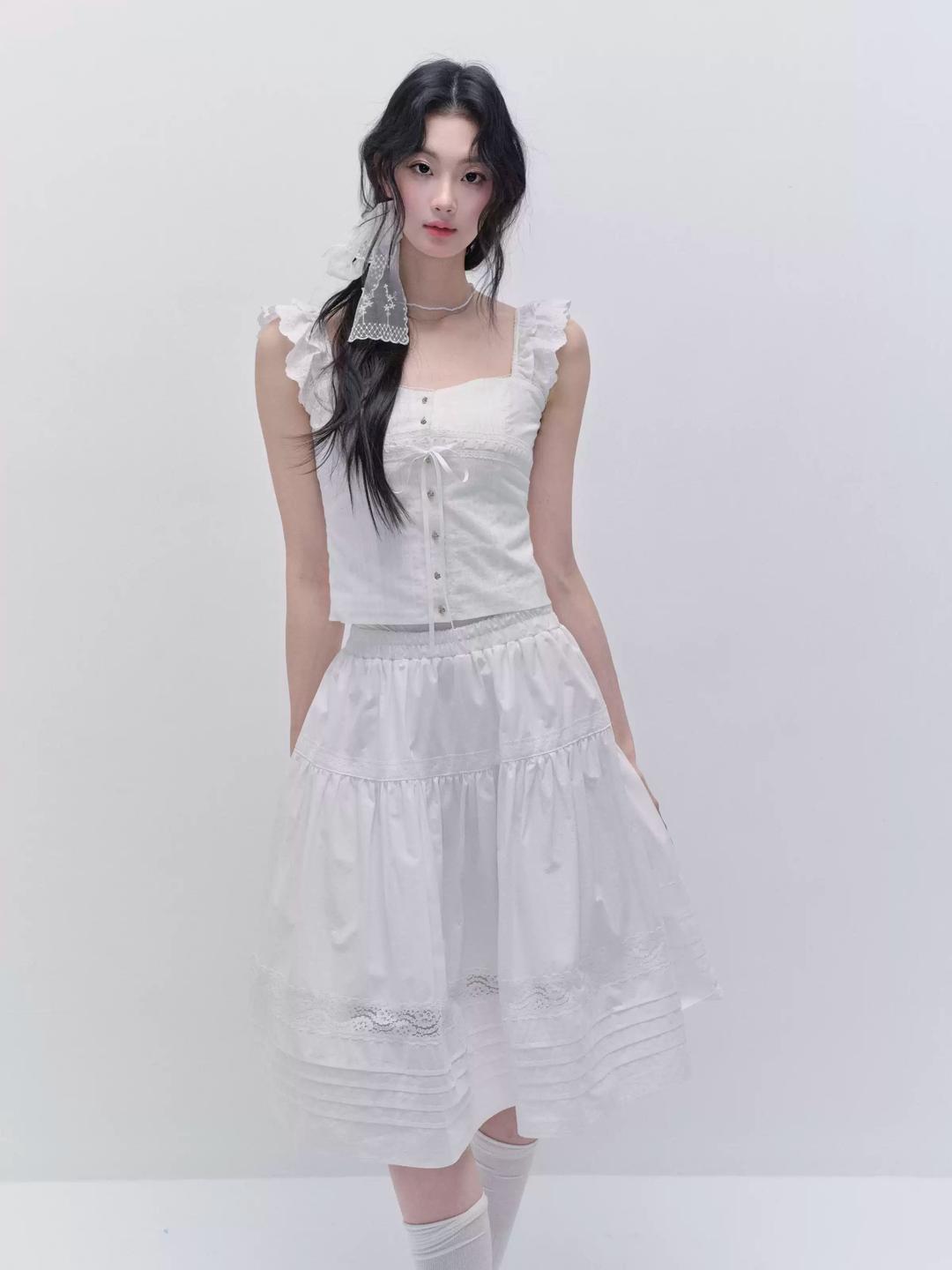 Small Flying Sleeve Camisole/Skirt FRA0314