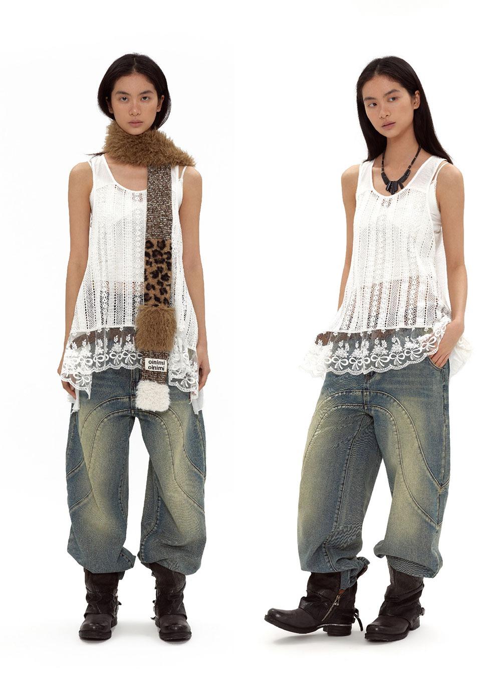 Curve Split Simulator Washing Jeans