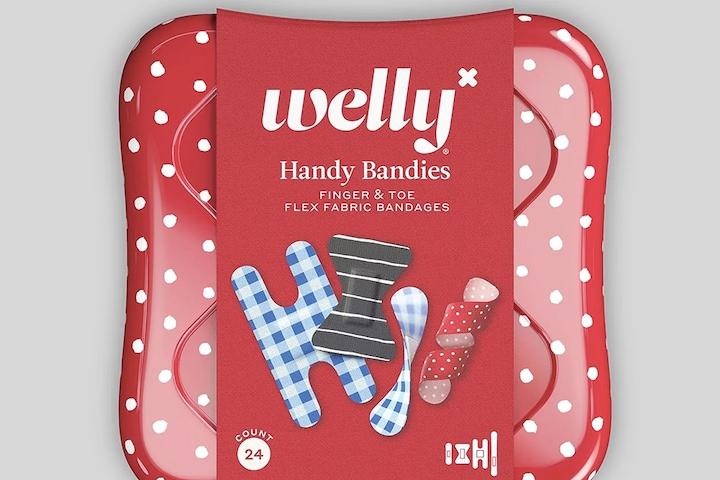 [해외] welly 패브릭 키즈 방수 습윤 밴드 반창고 24개 틴케이스 5종